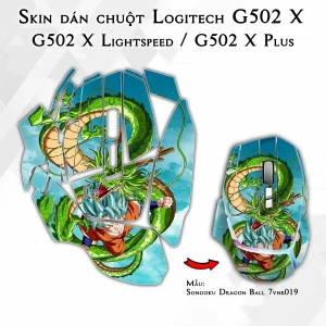 Skin dán chuột Logitech G502 X mẫu Songoku Dragon Ball 7vnr019