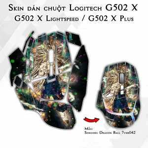 Skin dán chuột Logitech G502 X mẫu Songoku Dragon Ball 7vnr042