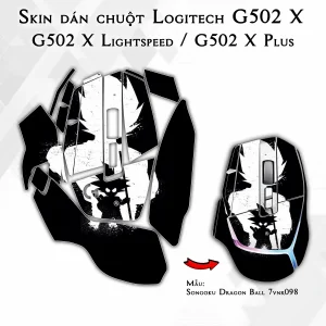 Skin dán chuột Logitech G502 X mẫu Songoku Dragon Ball 7vnr098