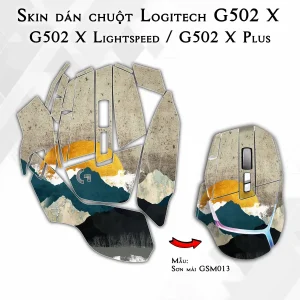 Skin dán chuột Logitech G502 X mẫu Sơn mài GSM013