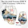 Skin dán chuột Logitech G502 X mẫu Sơn mài GSM067