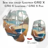 Skin dán chuột Logitech G502 X mẫu Sơn mài GSM073