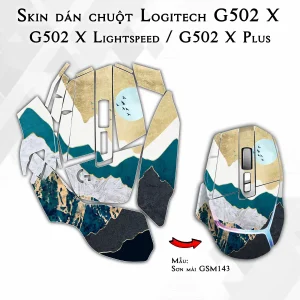 Skin dán chuột Logitech G502 X mẫu Sơn mài GSM143