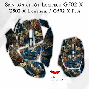 Skin dán chuột Logitech G502 X mẫu thiết kế atk019
