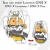 Skin dán chuột Logitech G502 X mẫu thiết kế atk067 Skin dán chuột Logitech G502 X mẫu thiết kế atk067