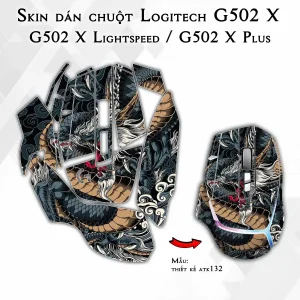 Skin dán chuột Logitech G502 X mẫu thiết kế atk132