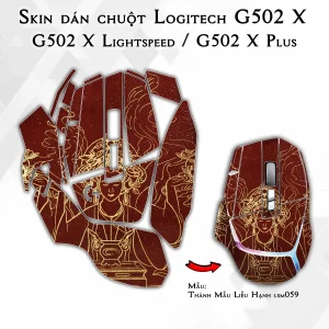 Skin dán chuột Logitech G502 X mẫu Thánh Mẫu Liễu Hạnh lsm059