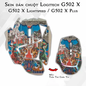 Skin dán chuột Logitech G502 X mẫu Thần Thú Chiêu Tài