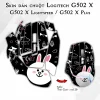 Skin dán chuột Logitech G502 X mẫu Thỏ Cony atk120 Skin dán chuột Logitech G502 X mẫu Thỏ Cony atk120