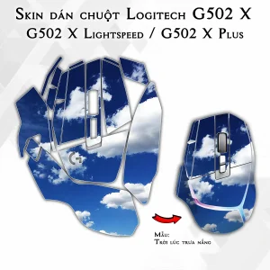 Skin dán chuột Logitech G502 X mẫu Trời lúc trưa nắng