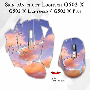 Skin dán chuột Logitech G502 X mẫu Trời màu cam