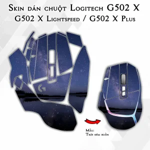Skin dán chuột Logitech G502 X mẫu Trời đêm buồn