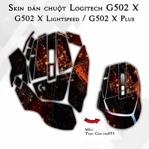 Skin dán chuột Logitech G502 X mẫu Trực Cảm lsm053