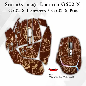 Skin dán chuột Logitech G502 X mẫu Tản Viên Sơn Thần lsm061