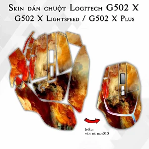 Skin dán chuột Logitech G502 X mẫu vân đá dah015