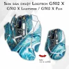 Skin dán chuột Logitech G502 X mẫu vân đá dah022 Skin dán chuột Logitech G502 X mẫu vân đá dah022