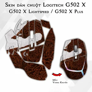 Skin dán chuột Logitech G502 X mẫu Vương Khuyển