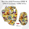 Skin dán chuột Logitech G502 X mẫu Woah Raagh Skin dán chuột Logitech G502 X mẫu Woah Raagh