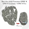Skin dán chuột Logitech G502 X mẫu X-cross xám gray Skin dán chuột Logitech G502 X mẫu X-cross xám gray