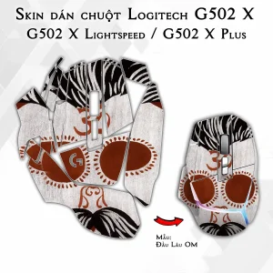 Skin dán chuột Logitech G502 X mẫu Đầu Lâu OM