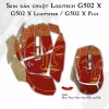 Skin dán chuột Logitech G502 X mẫu Đức Phật Việt Nam Đỏ lsm016