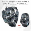 Skin dán chuột Logitech G502 X mẫu đa giác tối