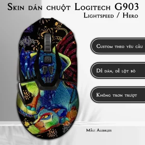 Skin dán chuột Logitech G903 mẫu Alebrijes