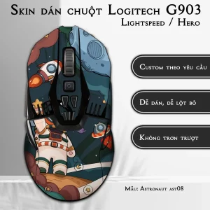 Skin dán chuột Logitech G903 mẫu Astronaut ast08