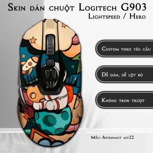 Skin dán chuột Logitech G903 mẫu Astronaut ast22