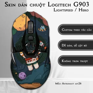 Skin dán chuột Logitech G903 mẫu Astronaut ast26