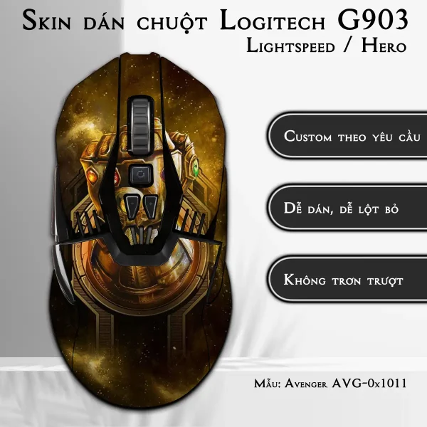 Skin dán chuột Logitech G903 mẫu Avenger avg1011
