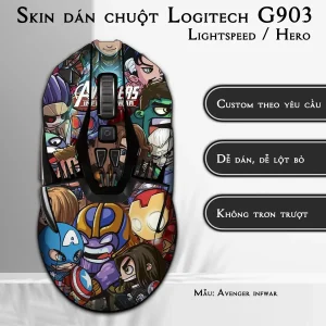Skin dán chuột Logitech G903 mẫu Avenger infwar