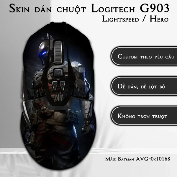 Skin dán chuột Logitech G903 mẫu Batman avg10168