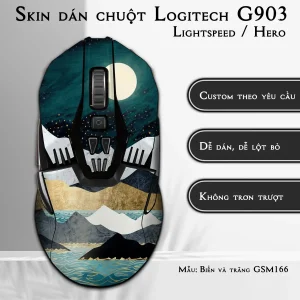 Skin dán chuột Logitech G903 mẫu Biển và trăng GSM166