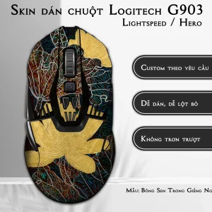 Skin dán chuột Logitech G903 mẫu Bông Sen Trong Giếng Ngọc lsm008