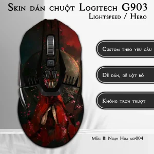 Skin dán chuột Logitech G903 mẫu Bỉ Ngạn Hoa acp004