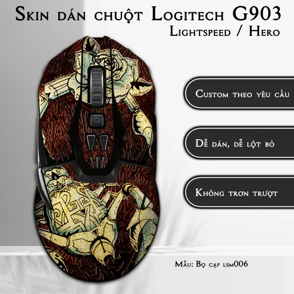 Skin dán chuột Logitech G903 mẫu Bọ cạp lsm006