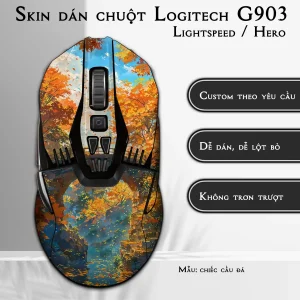Skin dán chuột Logitech G903 mẫu chiếc cầu đá