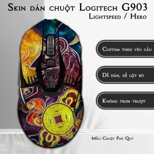 Skin dán chuột Logitech G903 mẫu Chuột Phú Quý
