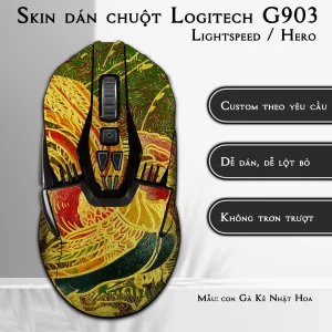 Skin dán chuột Logitech G903 mẫu con Gà Kê Nhật Hoa
