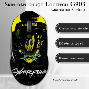 Skin dán chuột Logitech G903 mẫu Cyberpunk cyb09