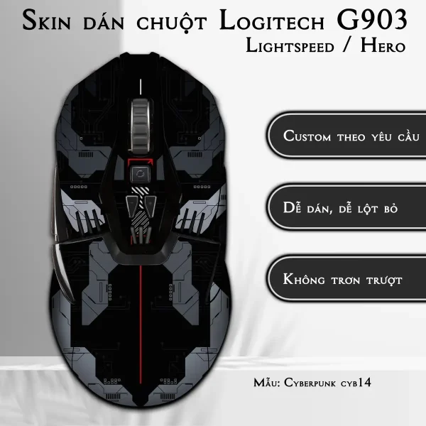 Skin dán chuột Logitech G903 mẫu Cyberpunk cyb14