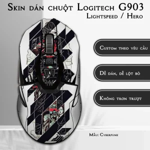 Skin dán chuột Logitech G903 mẫu Cyberpunk