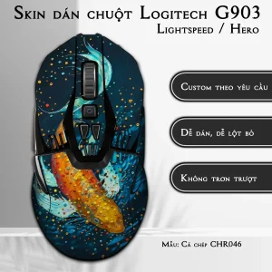 Skin dán chuột Logitech G903 mẫu Cá chép CHR046