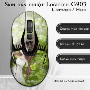 Skin dán chuột Logitech G903 mẫu Cô gái Chibi Chib025