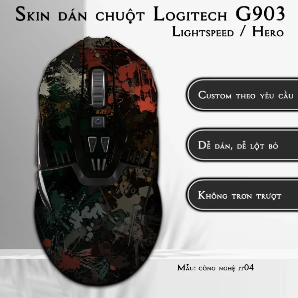 Skin dán chuột Logitech G903 mẫu công nghệ it04