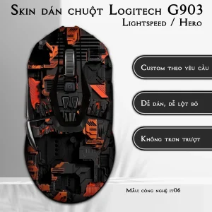 Skin dán chuột Logitech G903 mẫu công nghệ it06