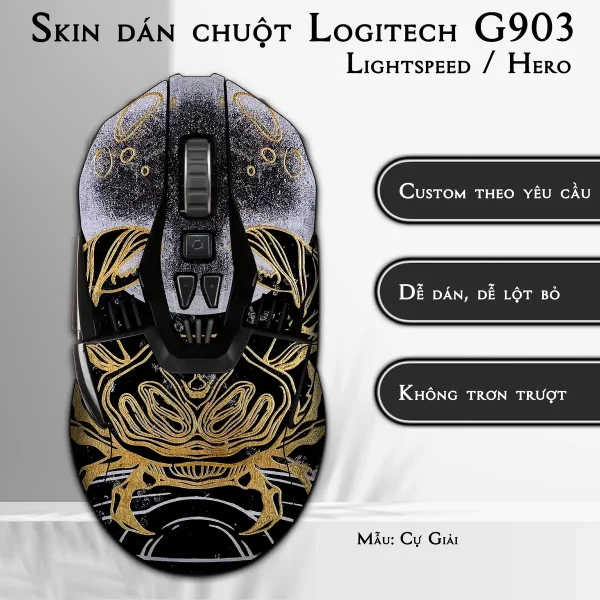 Skin dán chuột Logitech G903 mẫu Cự Giải