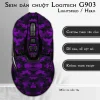 Skin dán chuột Logitech G903 mẫu da rắn tím Skin dán chuột Logitech G903 mẫu da rắn tím
