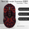 Skin dán chuột Logitech G903 mẫu da rắn đỏ cam Skin dán chuột Logitech G903 mẫu da rắn đỏ cam
